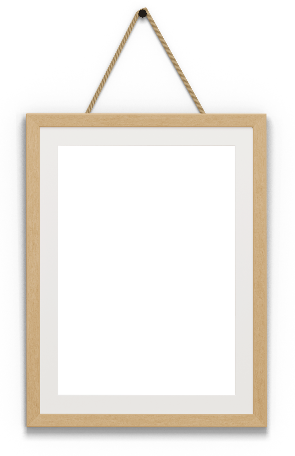 Wooden Frame Hanging on Wall