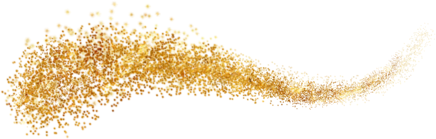 Golden Glitter Cutout