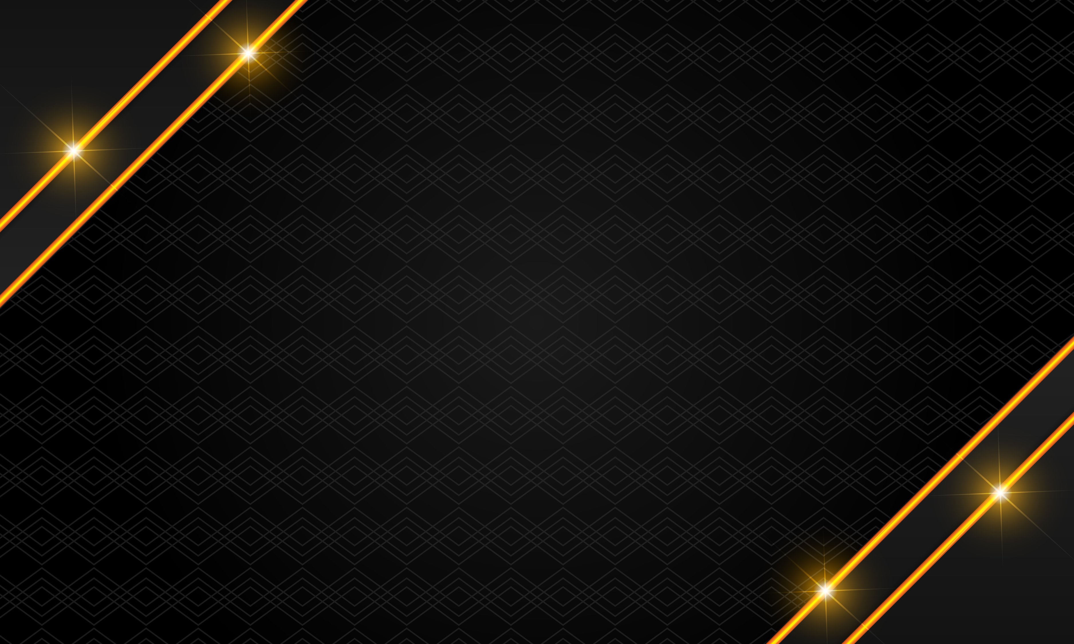 black background with golden line