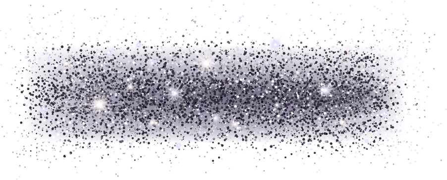 Silver dust, starry silver sky, silver sparkles, starry background